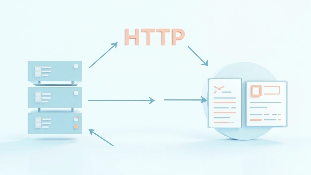 Diagramma concettuale di richiesta HTTP: client che invia richiesta a server, server che risponde con dati JSON formattati